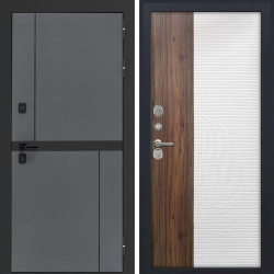 Входная дверь L-Terio ФЛП-560 белый + орех