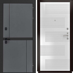 Входная дверь L-Terio ФЛ-185 ясень белый пвх