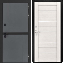 Входная дверь L-Terio СБ-1 беленый дуб экошпон