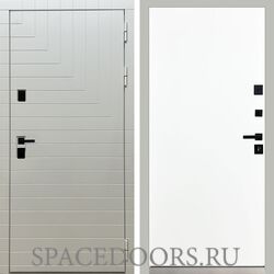 Входная дверь MXDoors Квадро белая Гладка белый