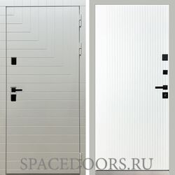 Входная дверь MXDoors Квадро белая Вертикаль Белый