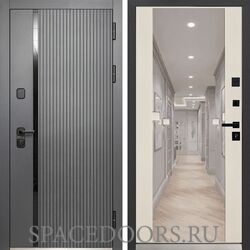 Входная дверь MXDoors MXM-7 Зеркало 2 Софт шампань