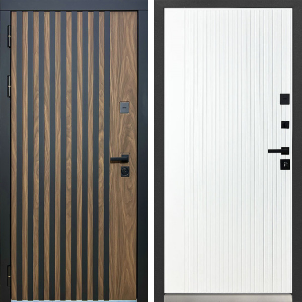 Входная дверь MXDoors MXL-1 Вертикаль Белый