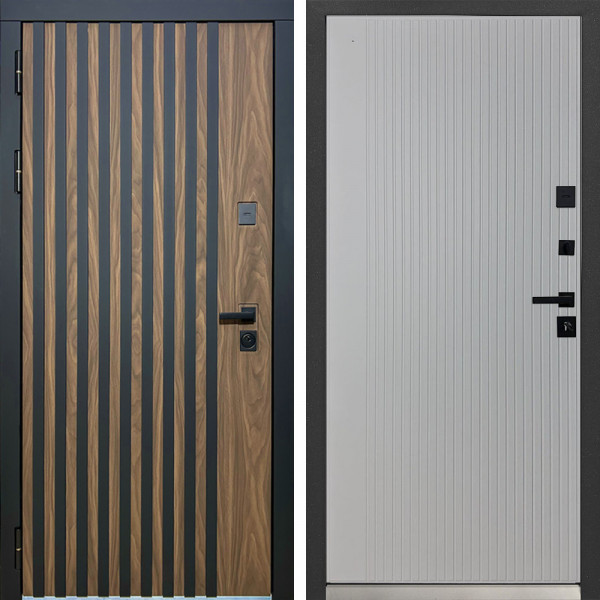 Входная дверь MXDoors MXL-1 Вертикаль Силк маус