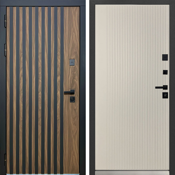 Входная дверь MXDoors MXL-1 Вертикаль Софт шампань