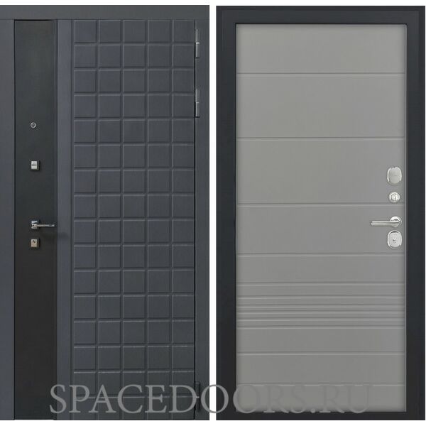 Входная дверь Luxor 34 ФЛ-700 ясень грей soft-touch пвх