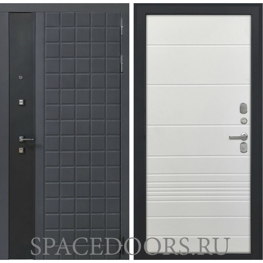 Входная дверь Luxor 34 ФЛ-700 ясень белый soft-touch пвх