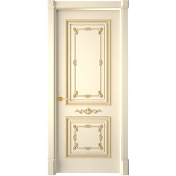 Дверь межкомнатная Багет 31 эмаль слоновая кость