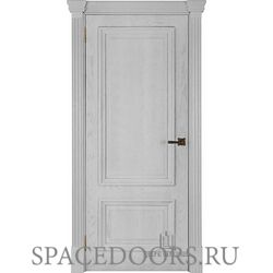 Дверь межкомнатная Корсика (широкий фигурный багет) дуб perla глухая