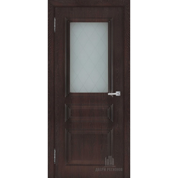 Дверь межкомнатная Римини шоколад остекленная