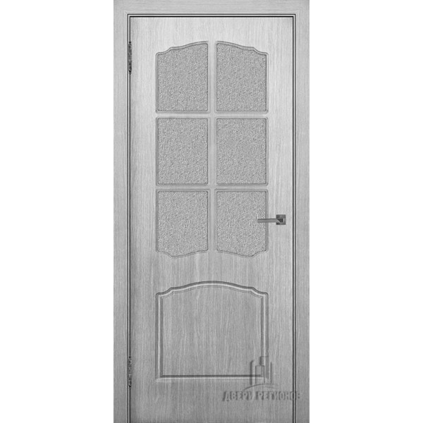 Дверь межкомнатная Альфа коньяк остекленная