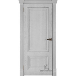 Дверь межкомнатная Корсика (широкий фигурный багет) дуб perla глухая