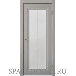 Дверь межкомнатная Деканто (Decanto) 2 Стекло каленое серый бархат