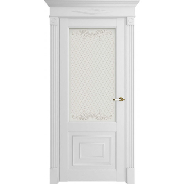 Дверь межкомнатная Флоренс (Florence) 62002 белый серена остекленная