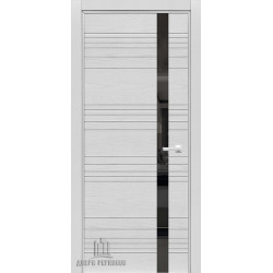 Дверь межкомнатная S8 Зеркало графит эко белая эмаль зеркало графит