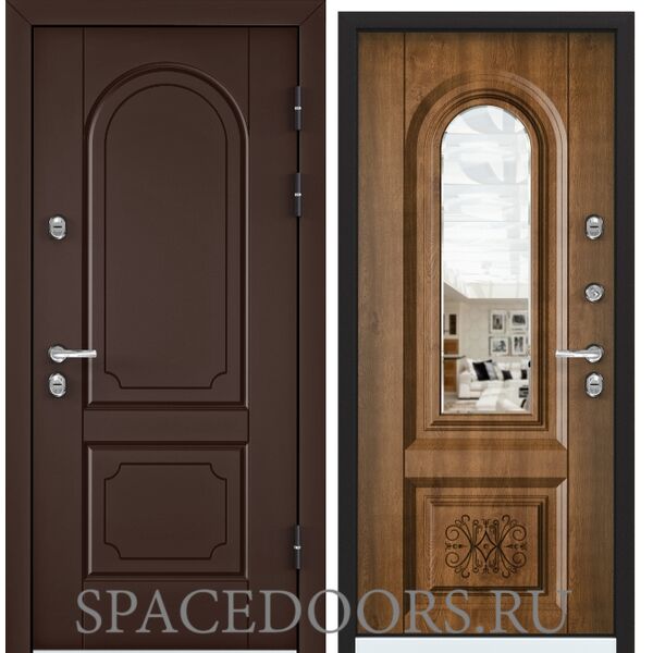 Дверь Torex SNEGIR 45 PP RAL 8017 коричневый OS45-03, Дуб медовый S45-03