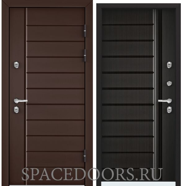 Дверь Torex SNEGIR 45 PP RAL 8017 коричневый OS45-07, Венге S45-07