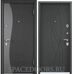 Дверь Torex DELTA-100 Черный шелк SP-8G, Темный-пепел D17