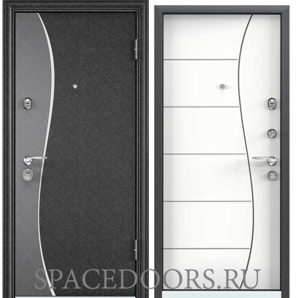 Дверь Torex SUPER OMEGA 10 MAX Черный шелк SP-8GN, Белый RS-14
