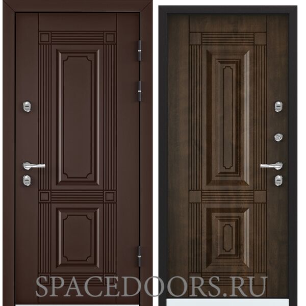 Дверь Torex SNEGIR 45 PP RAL 8017 коричневый OS45-02, Орех грецкий S45-02