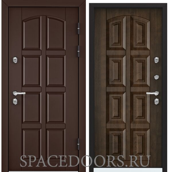 Дверь Torex SNEGIR 45 PP RAL 8017 коричневый OS45-04, Орех грецкий S45-04