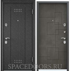 Дверь Torex DELTA-100 Черный шелк DL-2, ПВХ Бетон серый D21