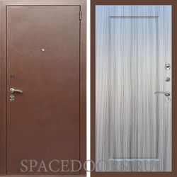 Входная дверь REX 1 эконом медный антик ФЛ-119 Сандал серый