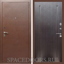 Входная дверь REX 1 эконом медный антик ФЛ-68 Венге