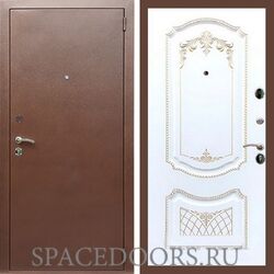 Входная дверь REX 1 эконом медный антик ФЛ-316 патина золото