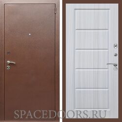Входная дверь REX 1 эконом медный антик ФЛ-39 Сандал светлый
