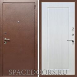 Входная дверь REX 1 эконом медный антик ФЛ-119 Лиственница бежевая
