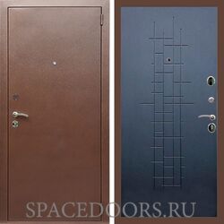Входная дверь REX 1 эконом медный антик ФЛ-289 ясень черный