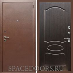 Входная дверь REX 1 эконом медный антик ФЛ-128 венге