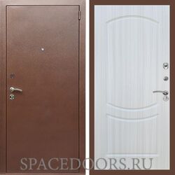 Входная дверь REX 1 эконом медный антик ФЛ-123 Сандал светлый