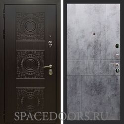 Входная дверь REX 10 Венге ФЛ-290 бетон темный