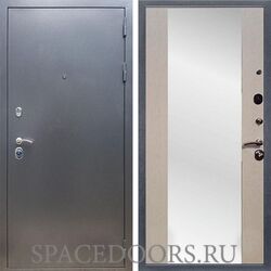 Входная дверь REX 11 Антик серебро сб-16 лиственница бежевая