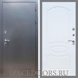 Входная дверь REX 11 Антик серебро ФЛ-128 белый ясень