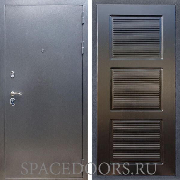 Входная дверь REX 11 Антик серебро ФЛ-1 венге