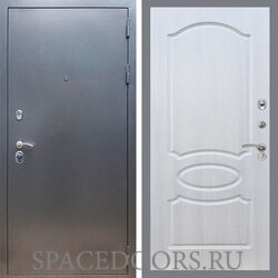 Входная дверь REX 11 Антик серебро ФЛ-128 Лиственница бежевая