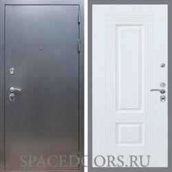 Входная дверь REX 11 Антик серебро ФЛ-2 Силк сноу