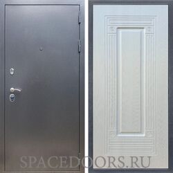 Входная дверь REX 11 Антик серебро ФЛ-4 ясень белый