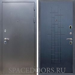 Входная дверь REX 11 Антик серебро ФЛ-289 ясень черный