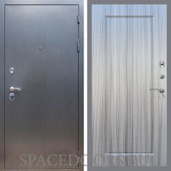 Входная дверь REX 11 Антик серебро ФЛ-119 Сандал серый