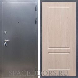 Входная дверь REX 11 Антик серебро ФЛ-117 беленый дуб
