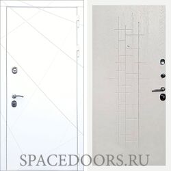 Входная дверь REX 13 Силк сноу ФЛ-289 Белый ясень