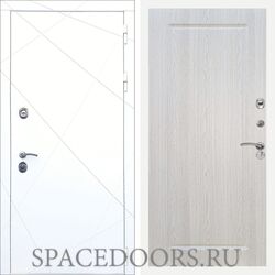 Входная дверь REX 13 Силк сноу ФЛ-119 Белый ясень