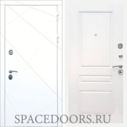 Входная дверь REX 13 Силк сноу ФЛ-243 белый ясень