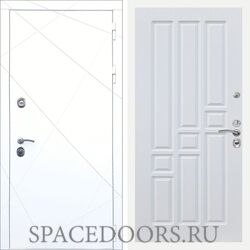 Входная дверь REX 13 Силк сноу ФЛ-31 Белый ясень