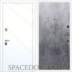 Входная дверь REX 13 Силк сноу ФЛ-290 бетон темный