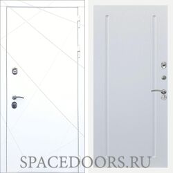 Входная дверь REX 13 Силк сноу ФЛ-68 Белый ясень